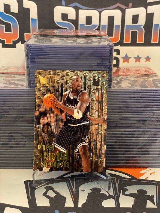 1996 Fleer Metal (Metal Shredders) Shaquille O'Neal #143