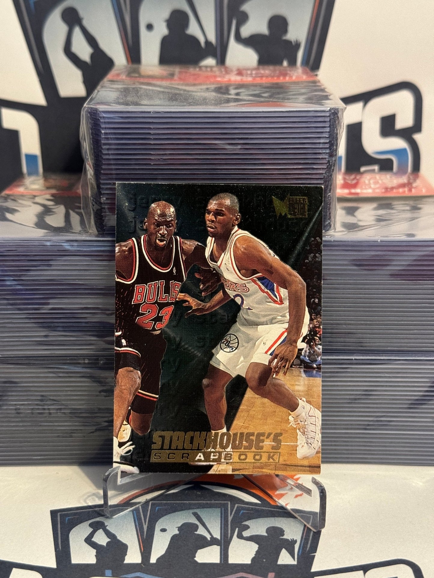 1996 Fleer Ultra (Stackhouse Scrapbook) Michael Jordan & Jerry Stackhouse #S-7