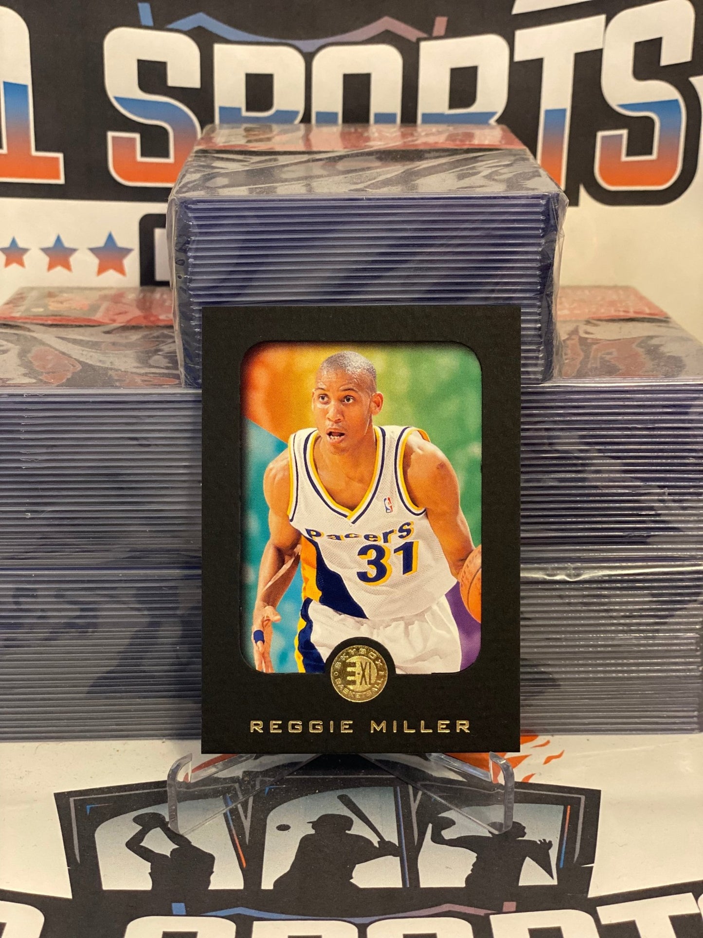 1996 Skybox E-XL Reggie Miller #34