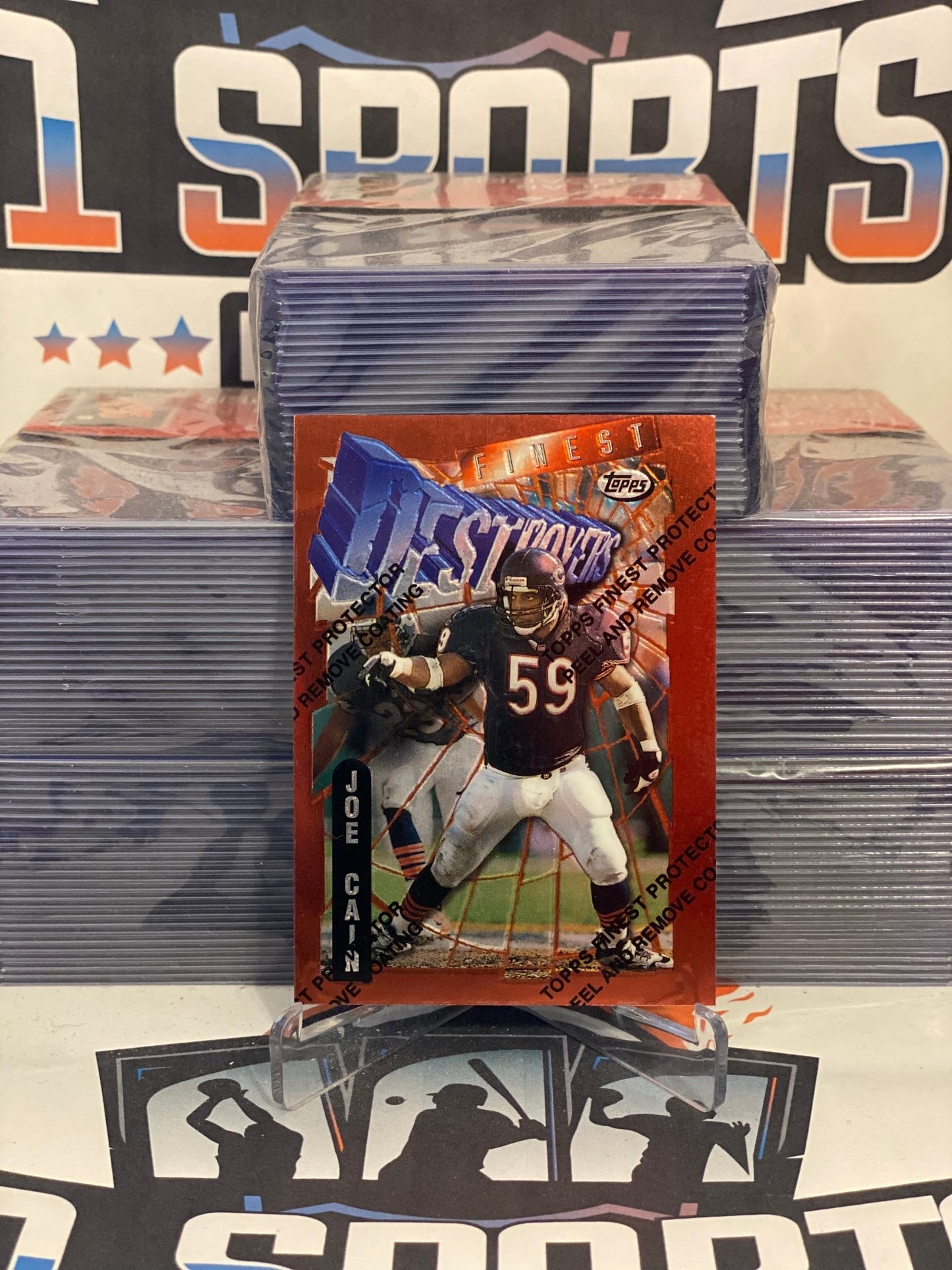 1996 Topps Finest (Destroyers) Joe Cain #282