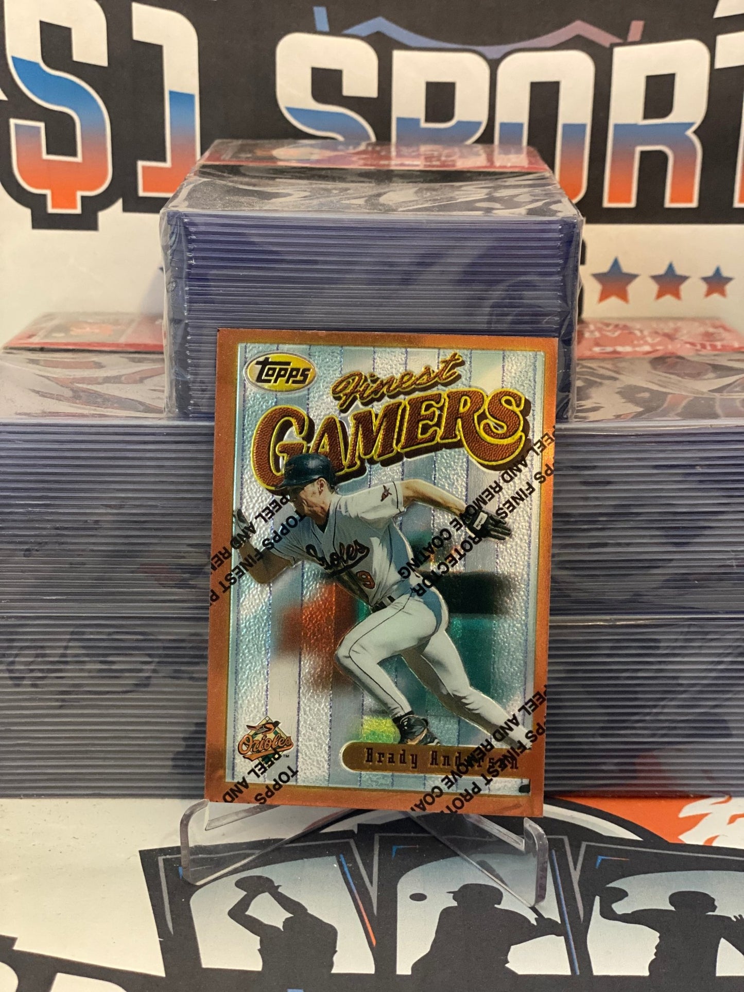 1996 Topps Finest (Gamers) Brady Anderson #45