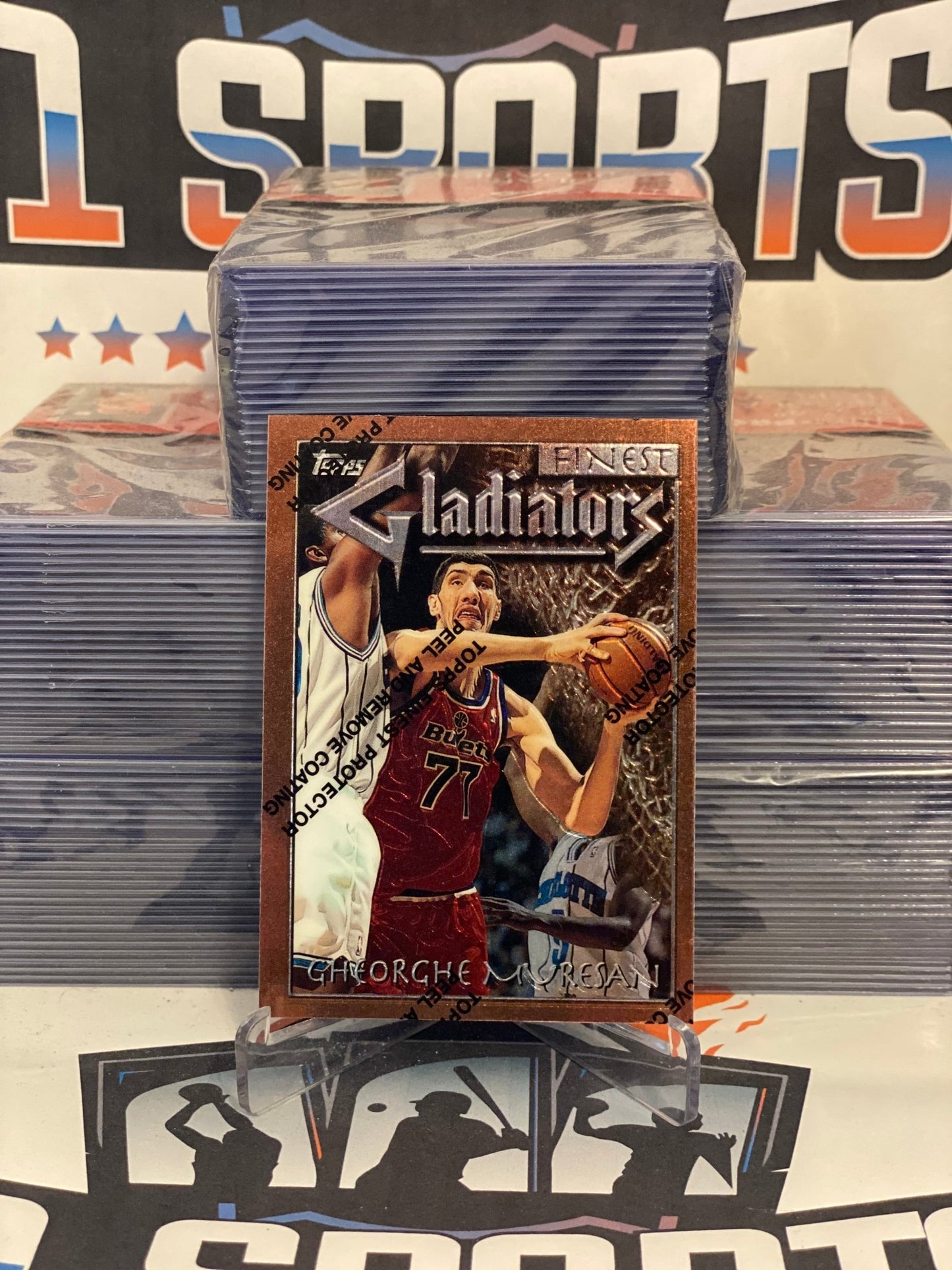 1996 Topps Finest (Gladiators) George Muresan #99