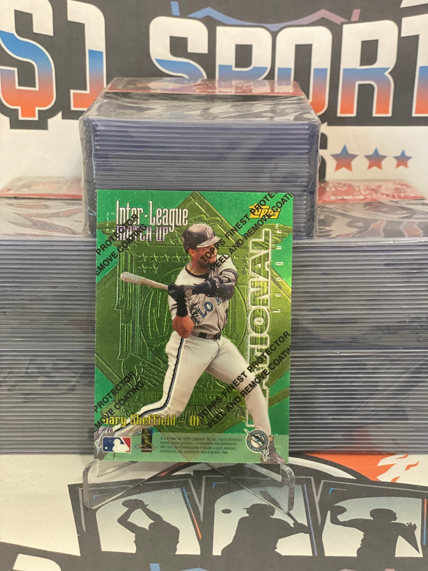 1996 Topps Finest (Inter-League Match-Up) Gary Sheffield & Travis Fryman #ILM-14