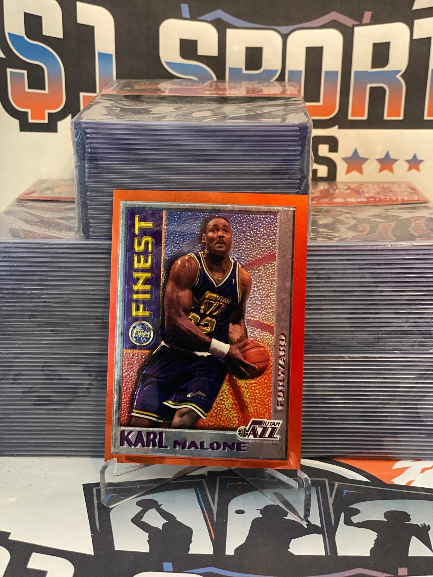 1996 Topps Finest (Mystery) Karl Malone #M12