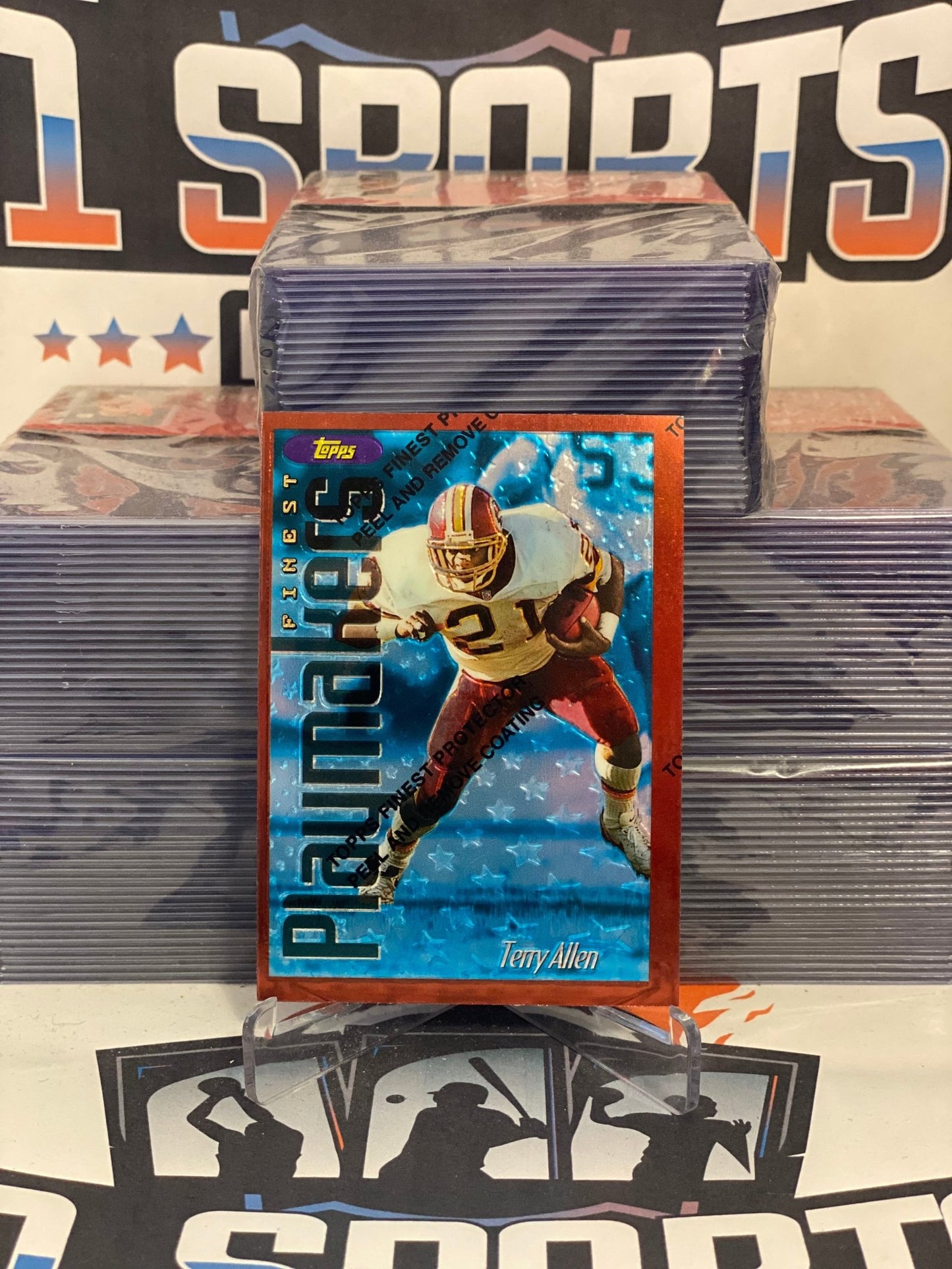 1996 Topps Finest (Playmakers) Terry Allen #202