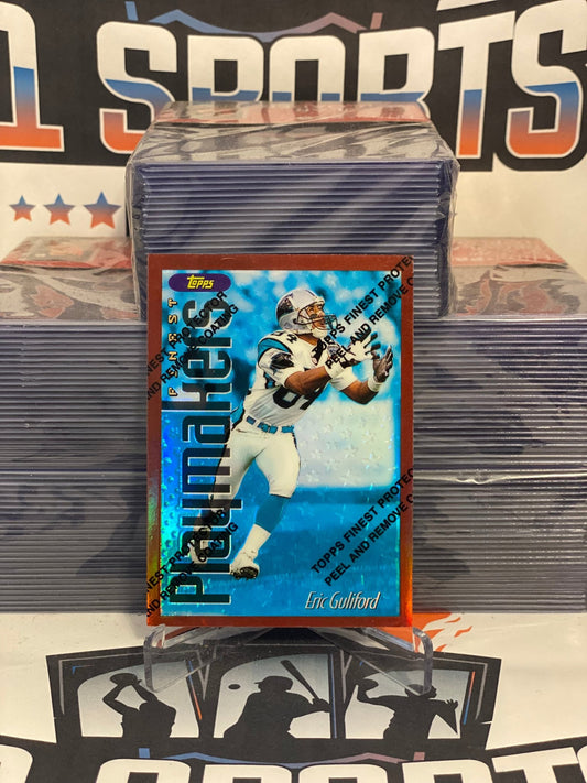 1996 Topps Finest (Refractor, Playmakers) Eric Guliford #336