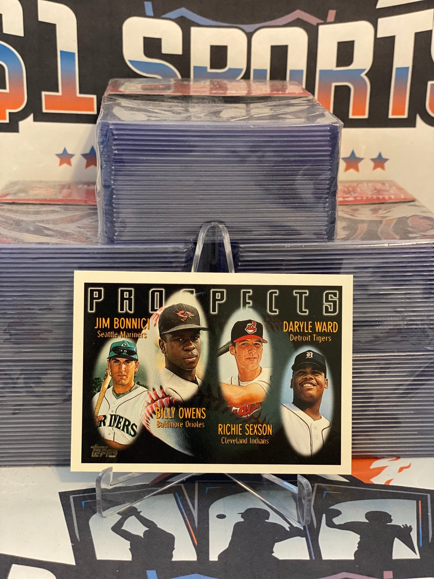 1996 Topps (Prospects) Jim Bonnici, Billy Owens, Richie Sexton, Daryl Ward Rookie #425