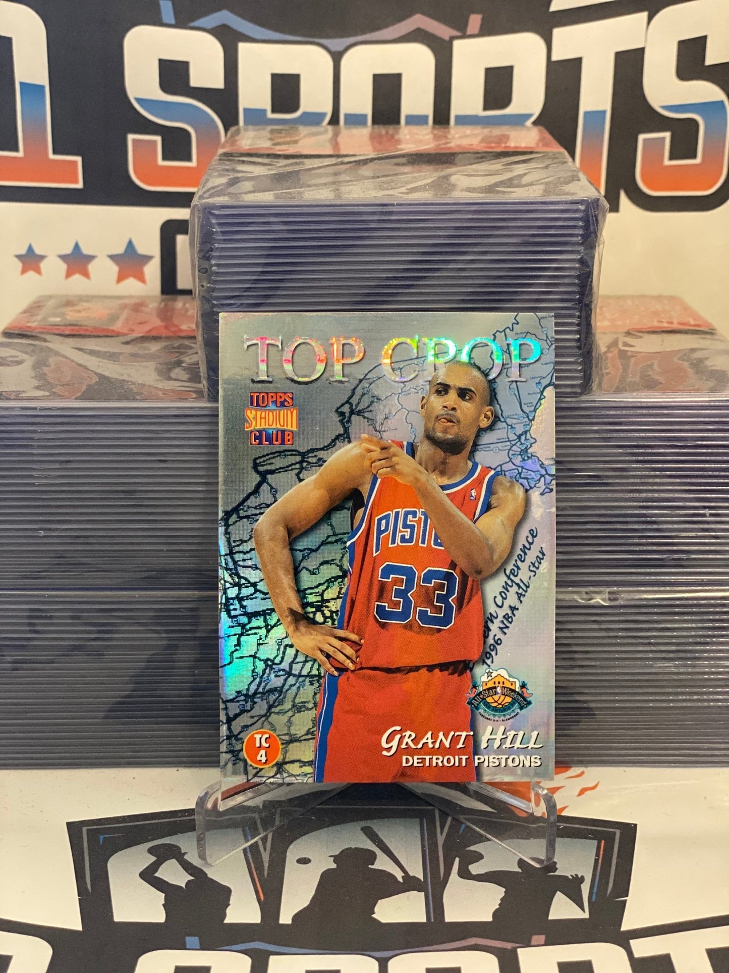 1996 Topps Stadium Club (Top Crop) Grant Hill & Sean Elliott #TC4