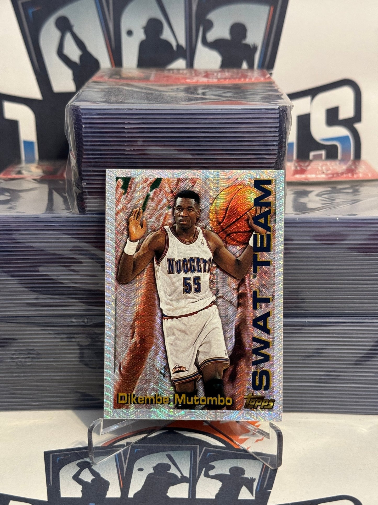 1996 Topps (Swat Team) Dikembe Mutombo #21