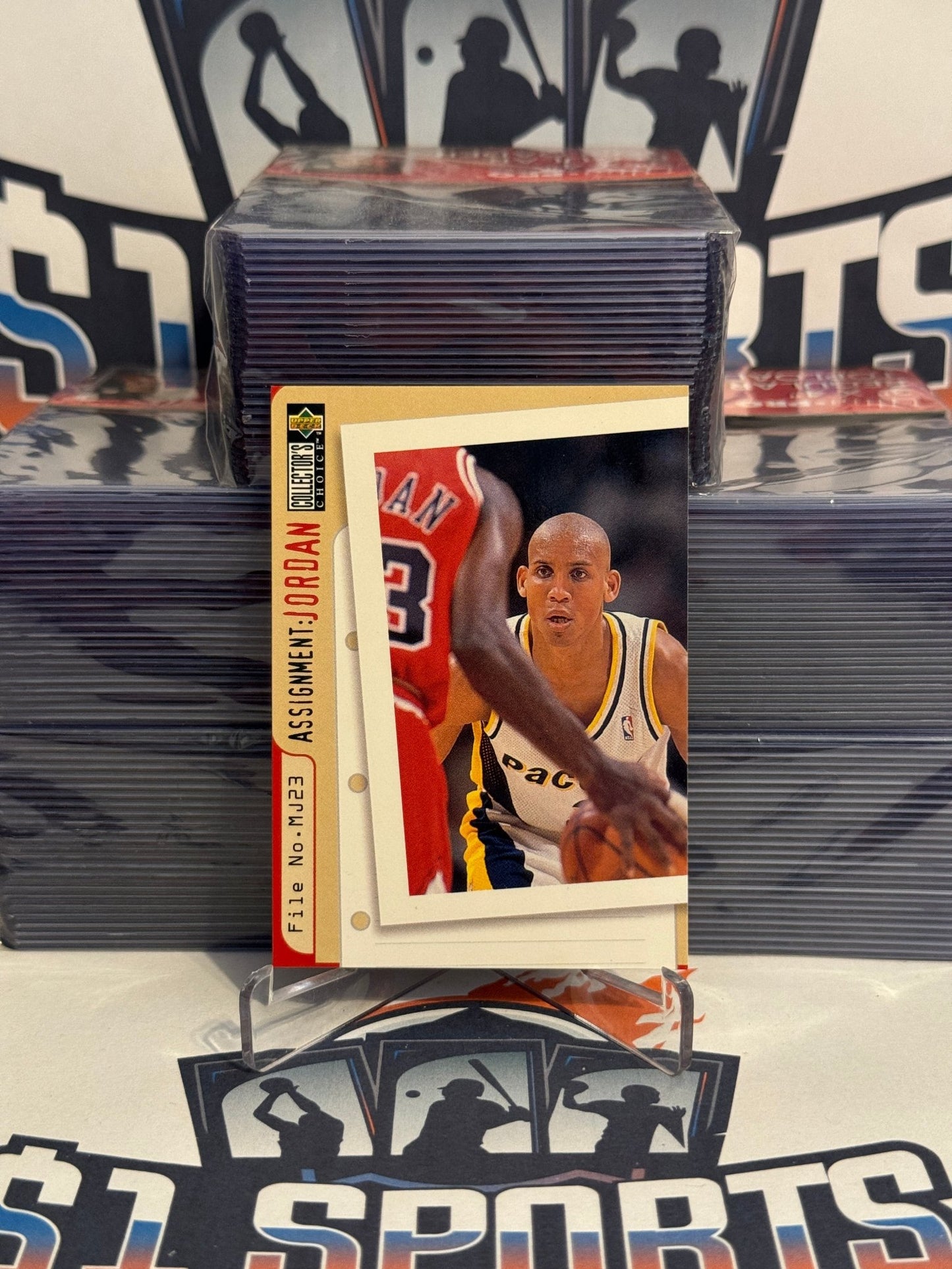 1996 Upper Deck Collector's Choice (Assignment: Jordan) Michael Jordan & Reggie Miller #365