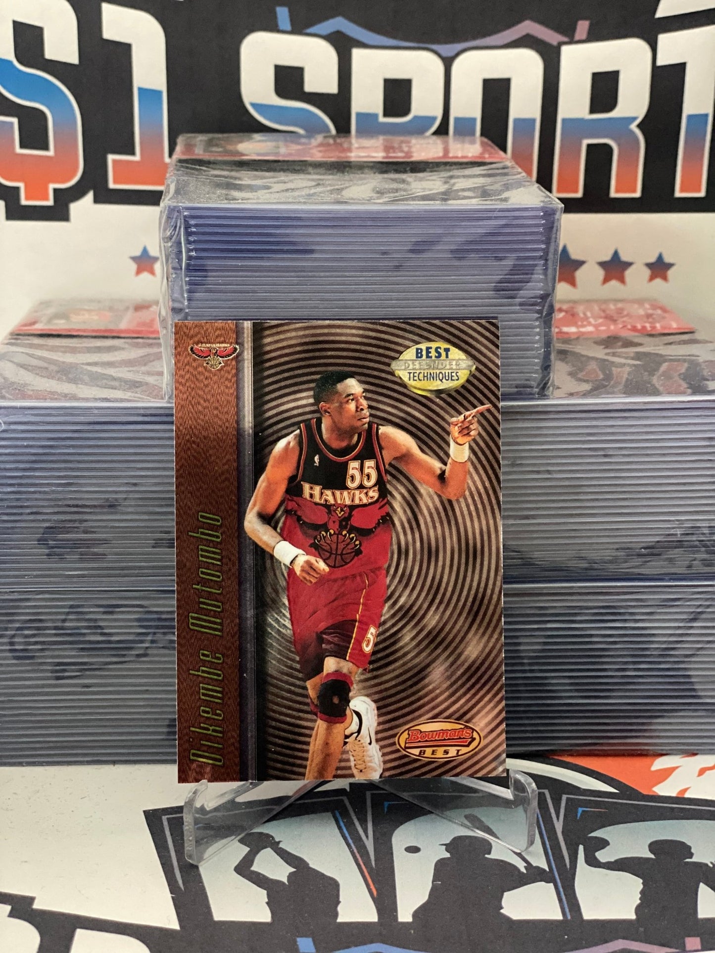 1997 Bowman's Best (Best Techniques) Dikembe Mutombo #T1
