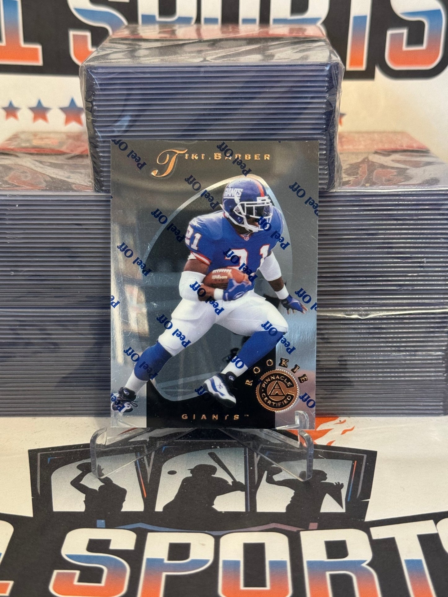 1997 Pinnacle Certified Tiki Barber Rookie #129