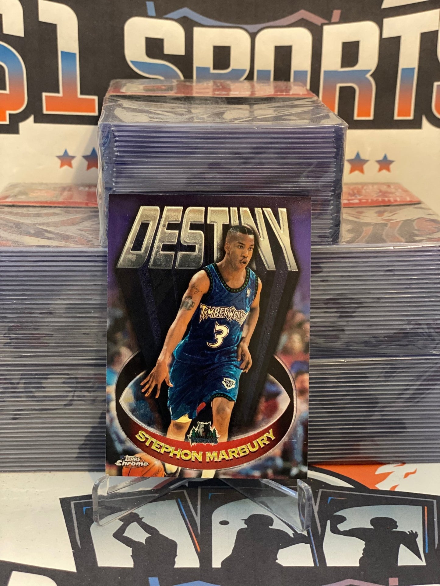 1997 Topps Chrome (Destiny) Stephon Marbury #D10