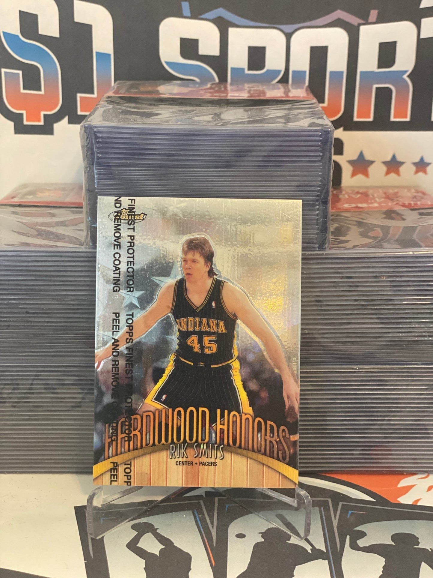 1997 Topps Finest (Hardwood Honors) Rik Smits #H9