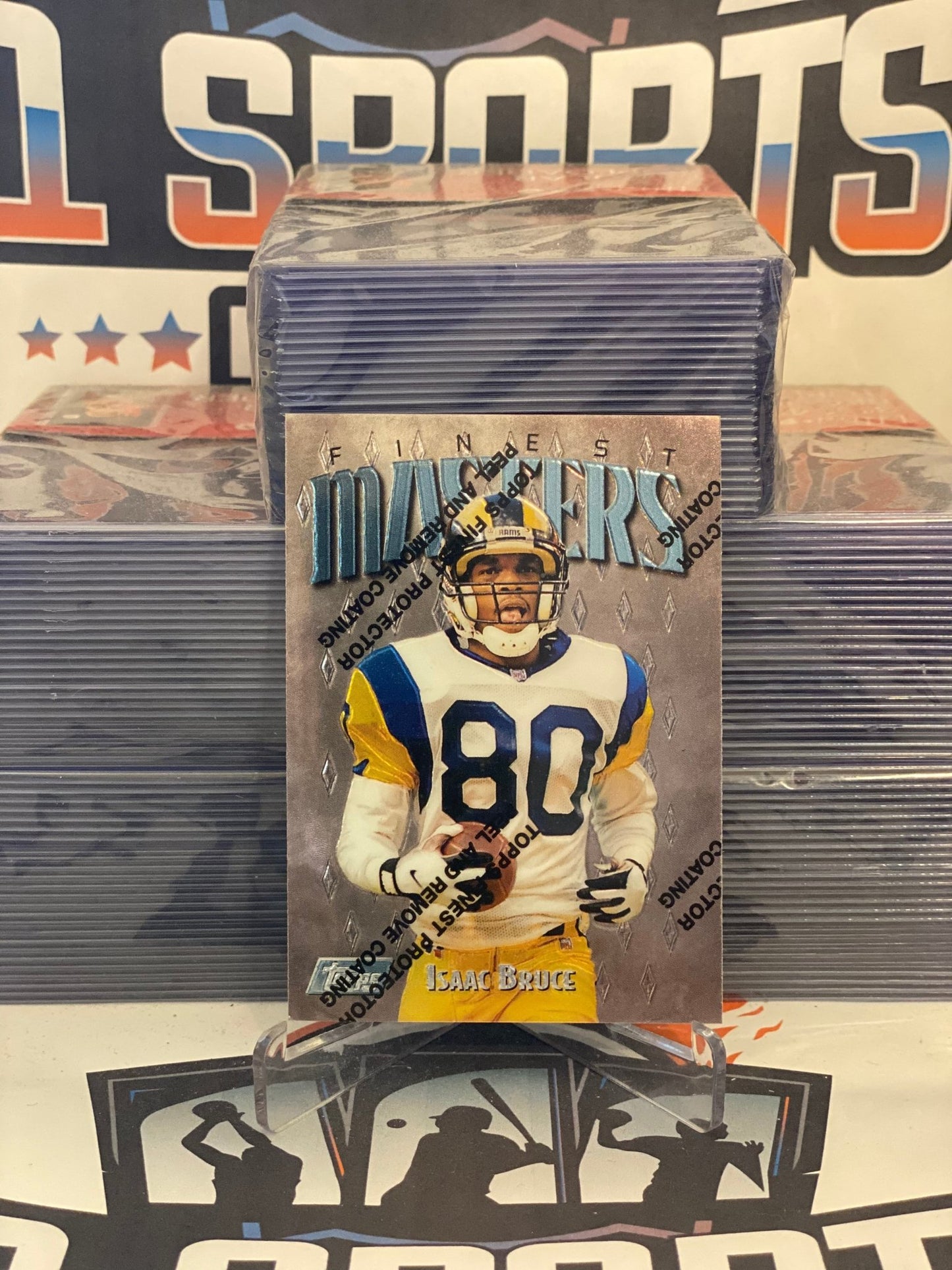 1997 Topps Finest (Masters) Isaac Bruce #104
