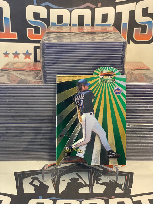 1998 Bowman's Best (Mirror Image Fusion) Mike Piazza & Ben Petrick #M120