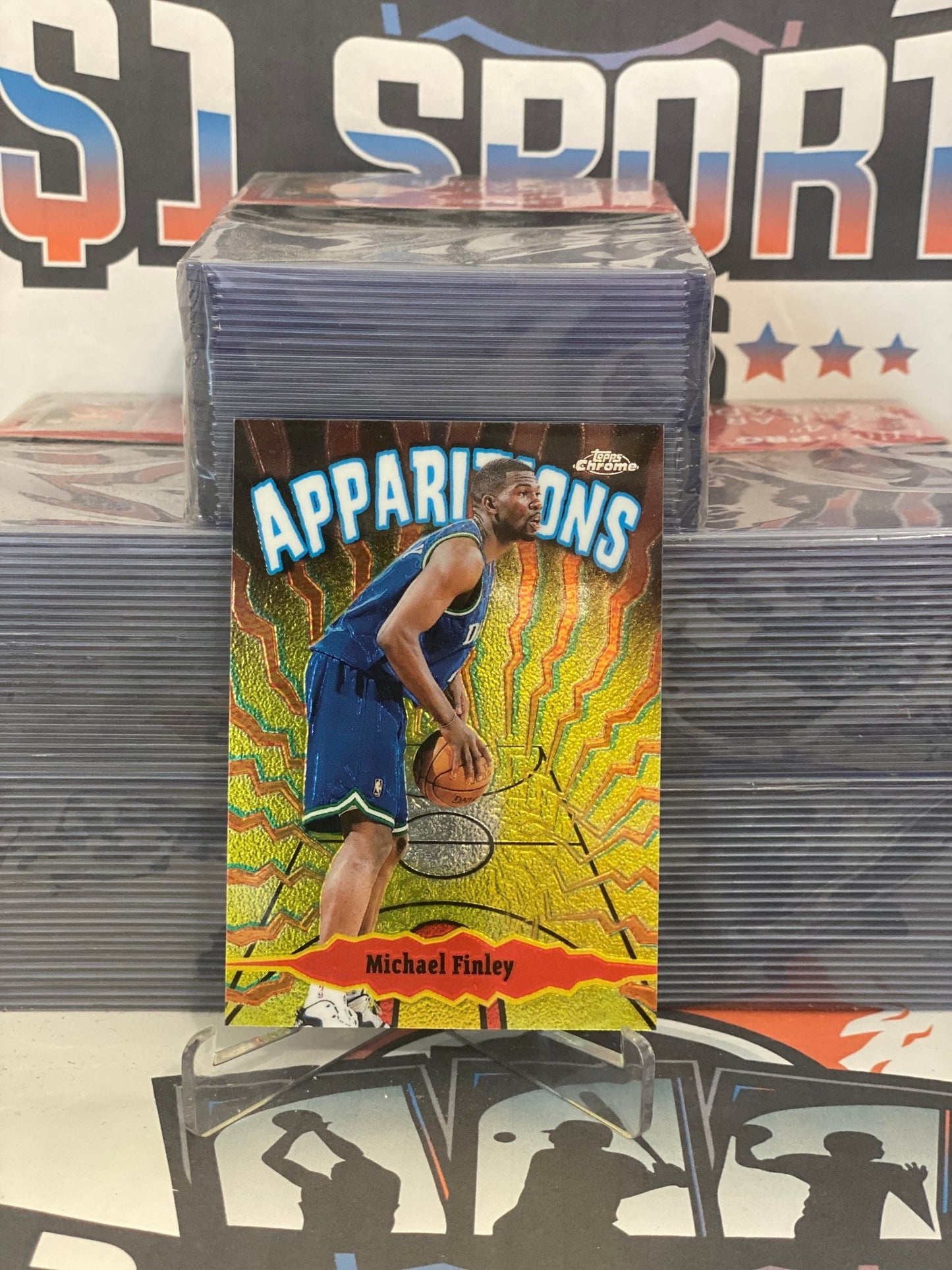 1998 Topps Chrome (Apparitions) Michael Finley #A10