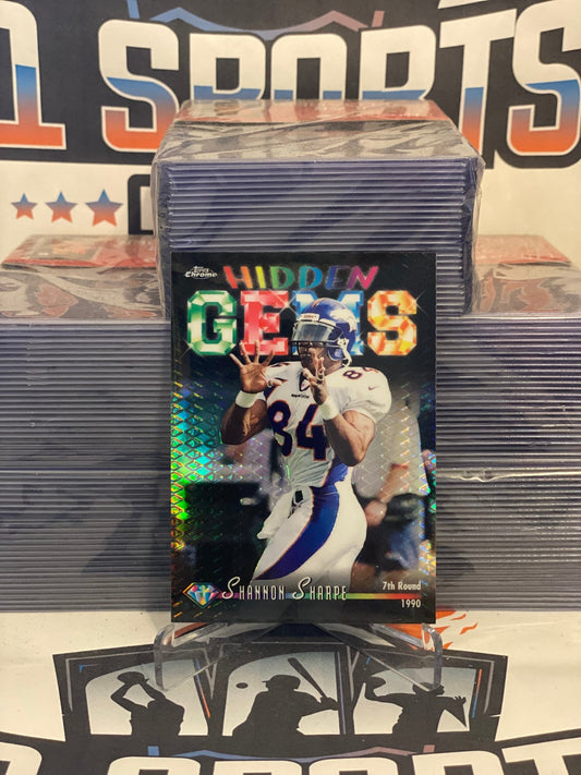 1998 Topps Chrome (Refractor, Hidden Gems) Shannon Sharpe #HG6