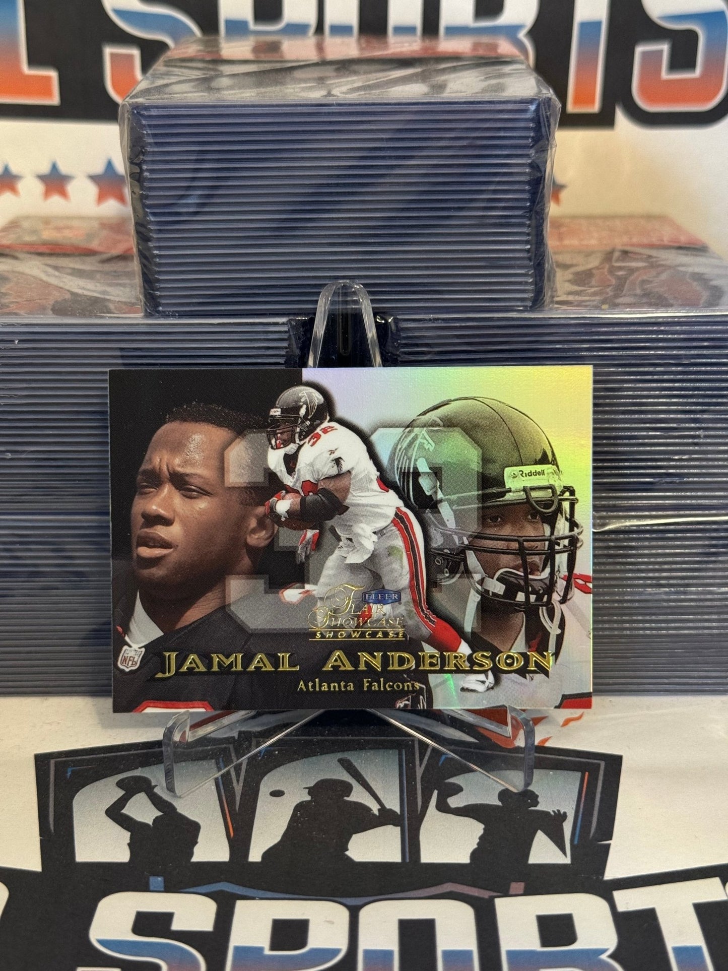 1999 Fleer Flair Showcase Jamal Anderson #98