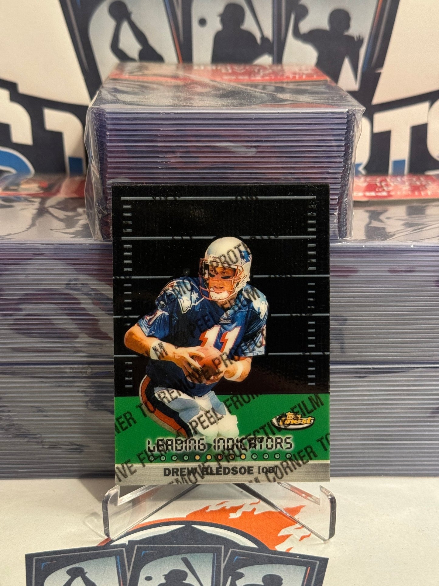 1999 Topps Finest (Leading Indicators) Drew Bledsoe #L3