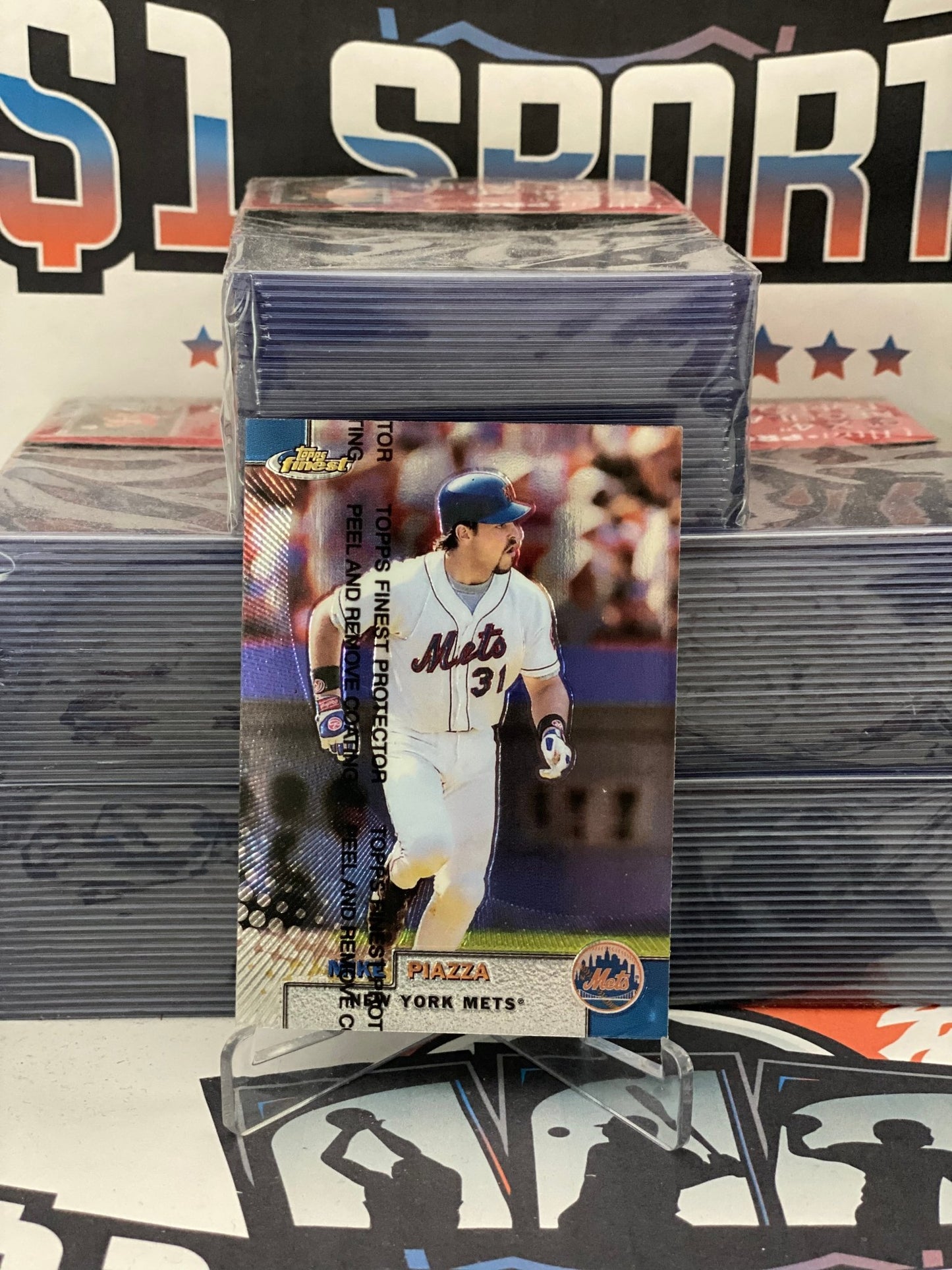 1999 Topps Finest Mike Piazza #95