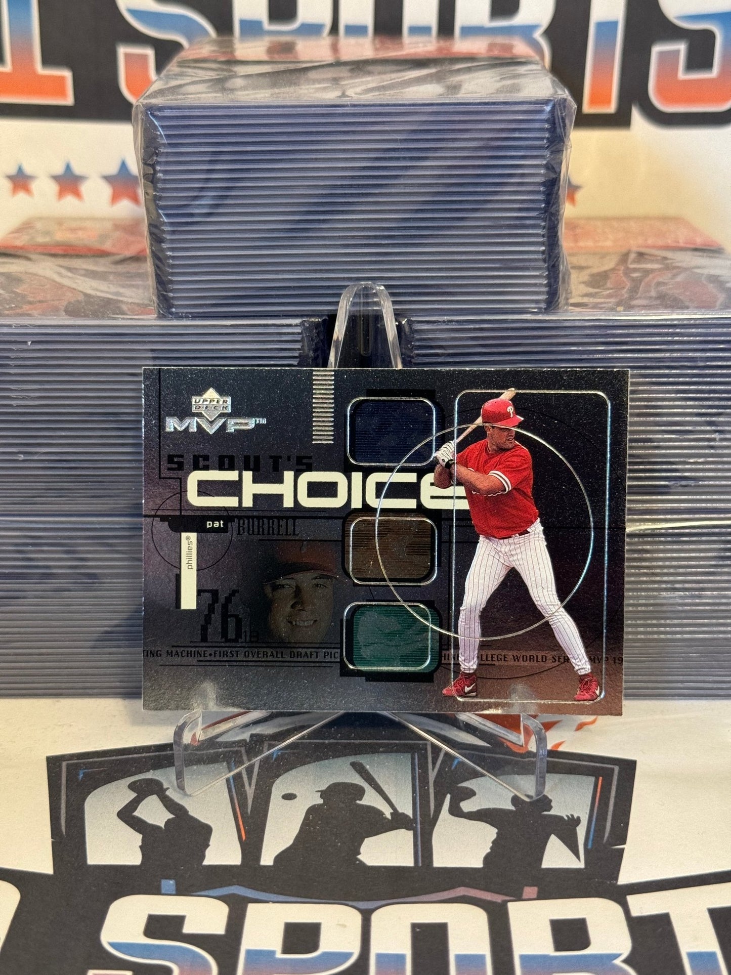 1999 Upper Deck MVP (Scout's Choice) Pat Burrell Rookie #SC7