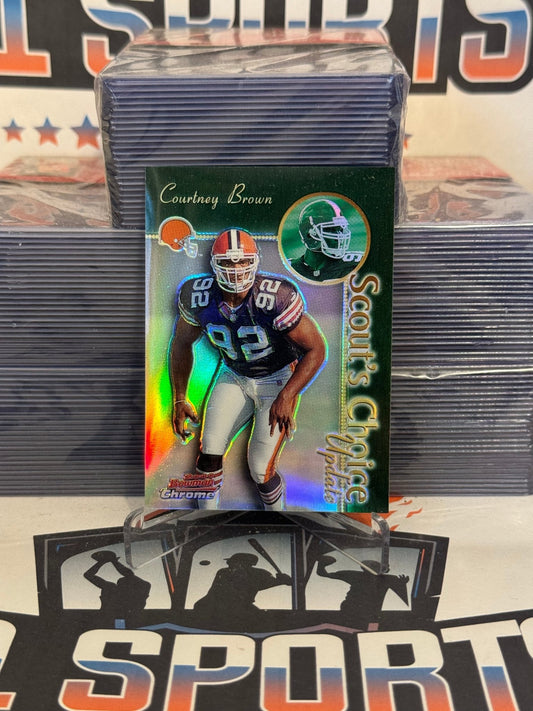 2000 Bowman Chrome (Refractor, Scout's Choice) Courtney Brown #SCU-3