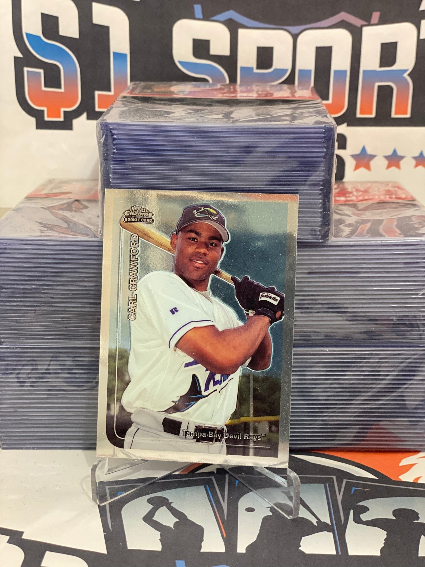 2000 Topps Chrome Carl Crawford Rookie #T75