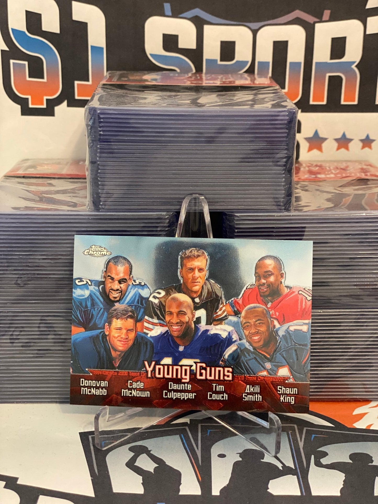 2000 Topps Chrome (Young Guns) Donovan McNabb, Cade McNown, Daunte Culpepper, Tim Couch, Akili Smith, Shaun King #TC6