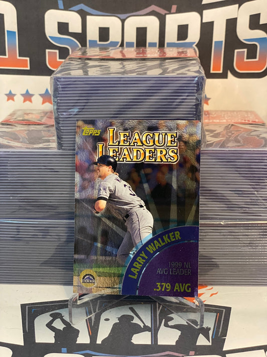 2000 Topps (League Leaders) Larry Walker & Nomar Garciaparra #461