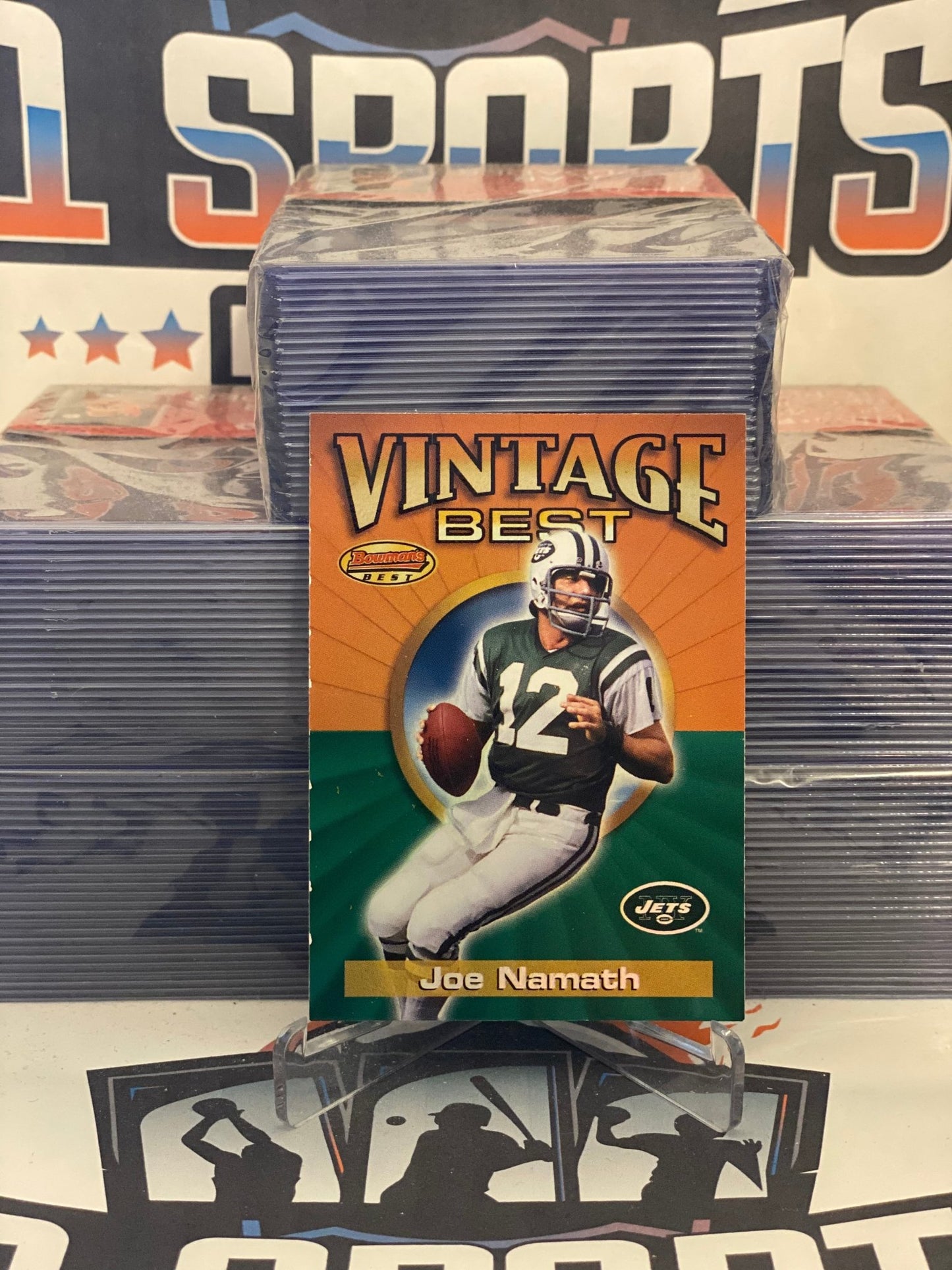 2001 Bowman's Best (Vintage Best) Joe Namath #VBJN