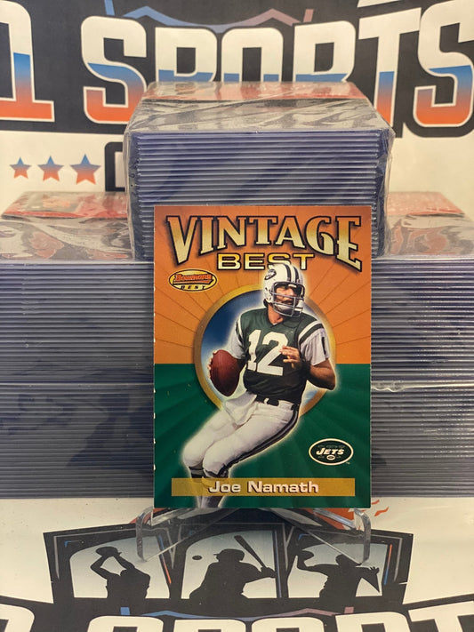 2001 Bowman's Best (Vintage Best) Joe Namath #VBJN