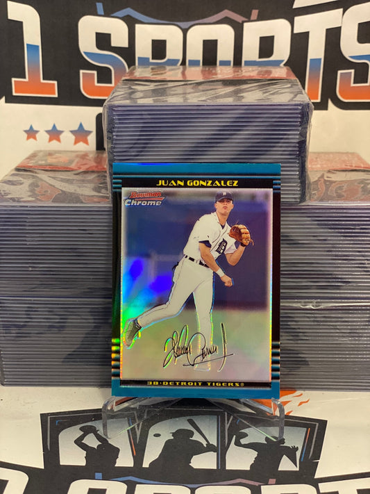 2002 Bowman Chrome (Refractor 375/500) Juan Gonzalez #196