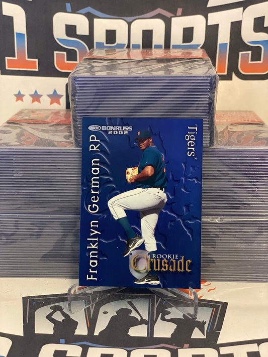 2002 Donruss (Blue, Rookie Crusade 186/1500) Franklyn German #RC-37