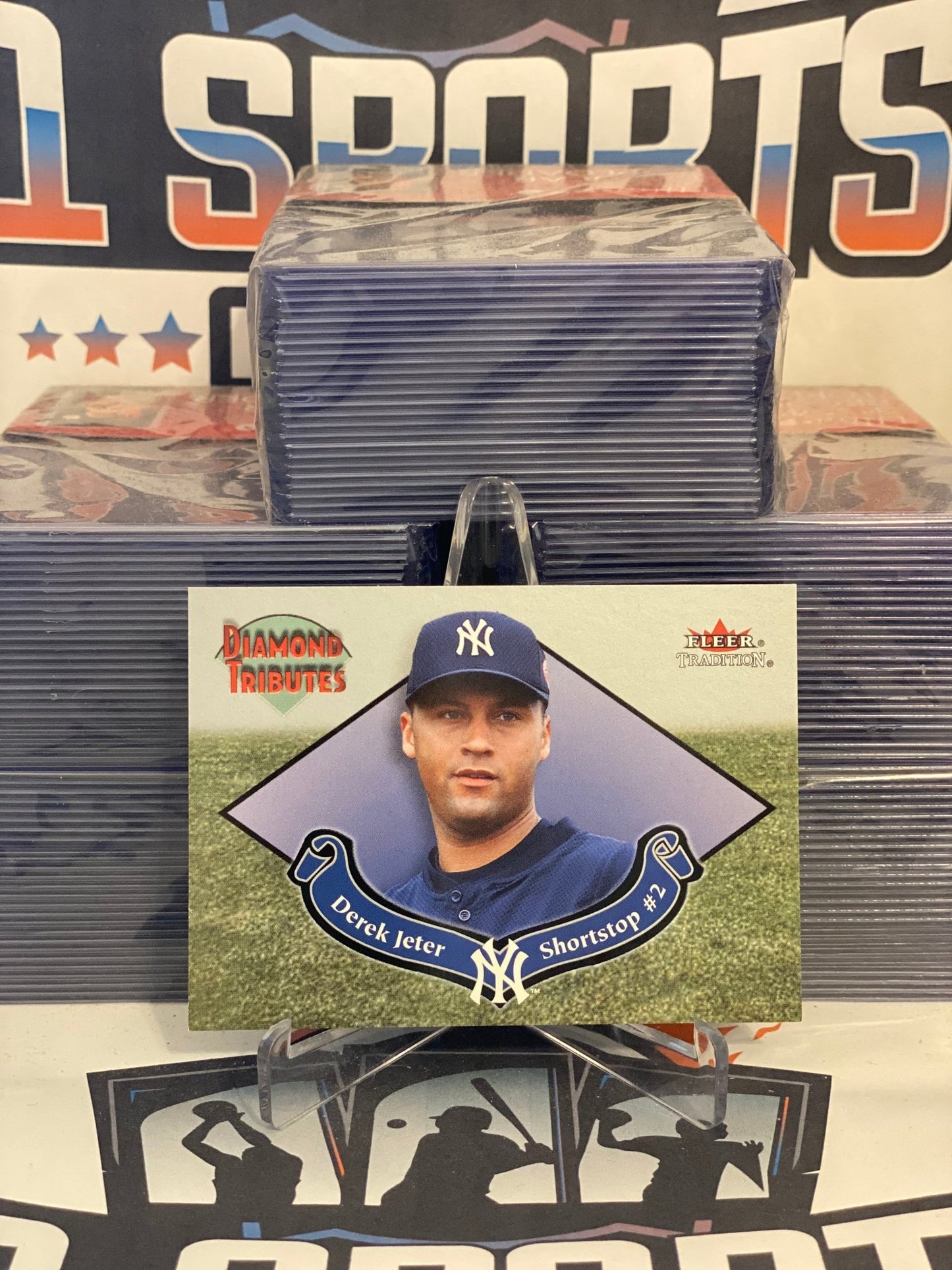 2002 Fleer Tradition (Diamond Tributes) Derek Jeter #3