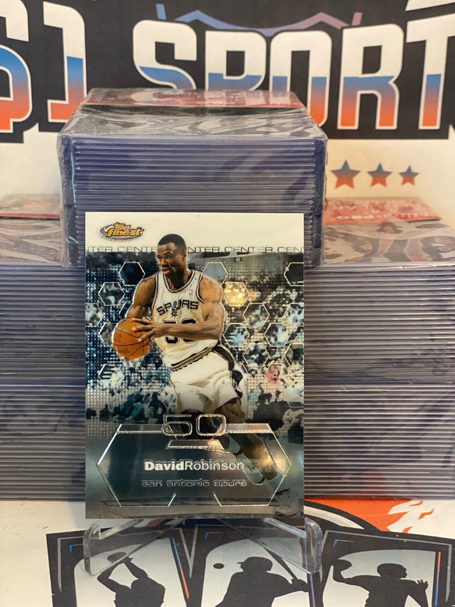 2002 Topps Finest David Robinson #23