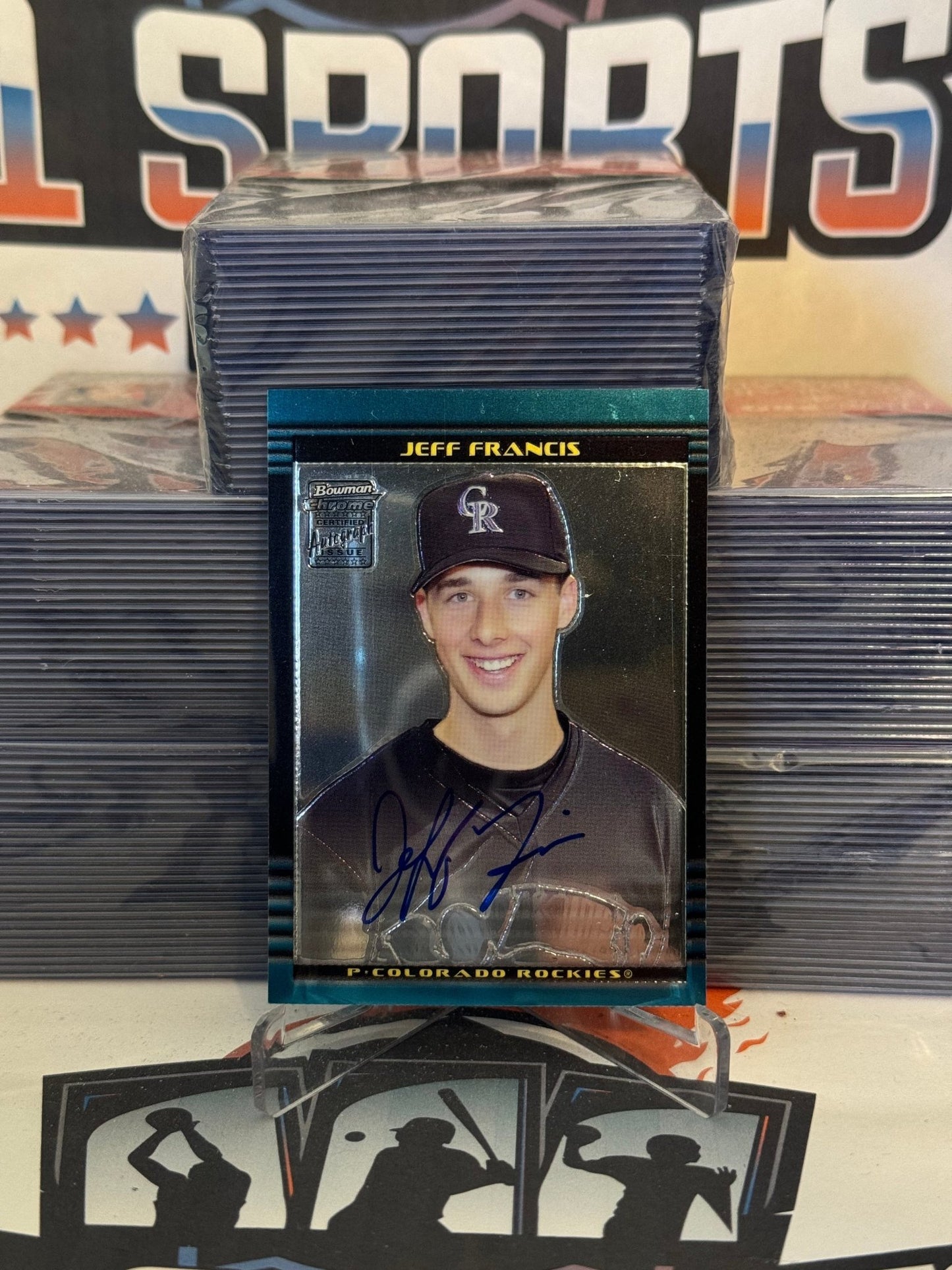 2003 Bowman Chrome Draft Prospects (Auto) Jeff Francis #BDP169