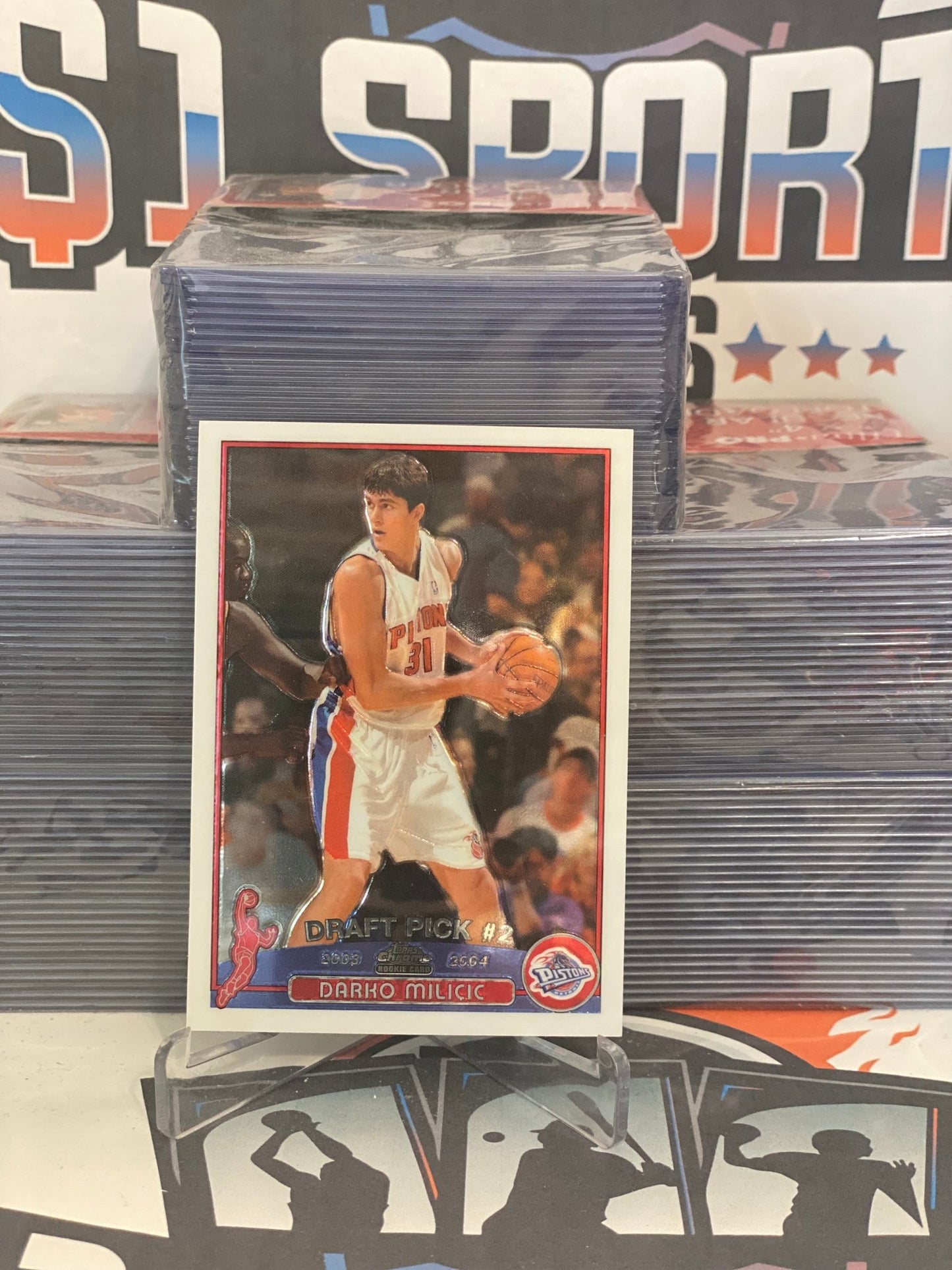 2003 Topps Chrome (Native Language Stats) Darko Milicic Rookie #112