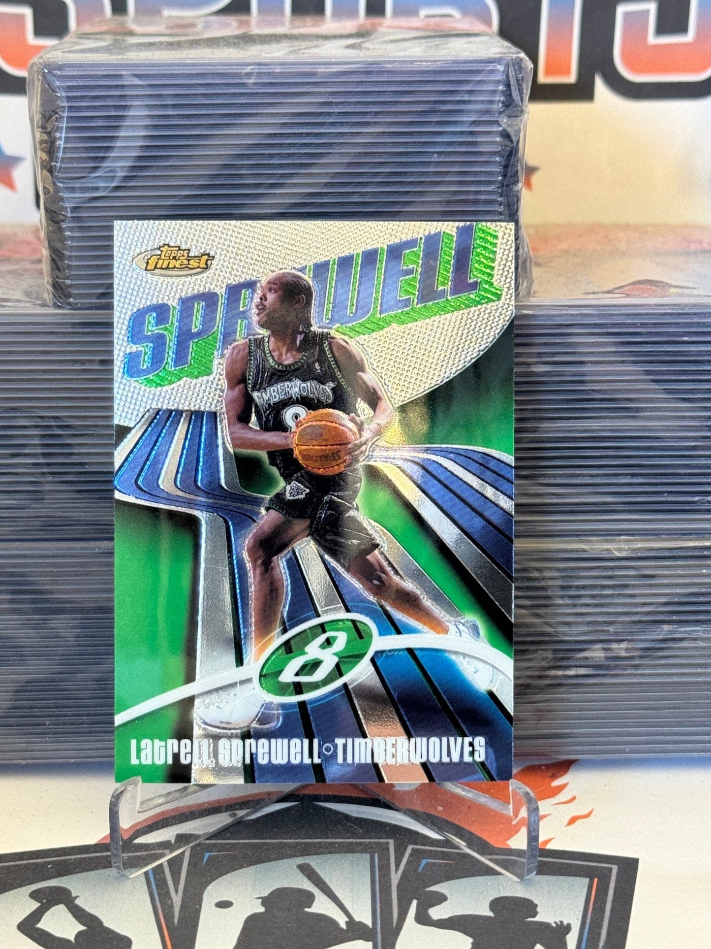 2003 Topps Finest Latrell Sprewell #30
