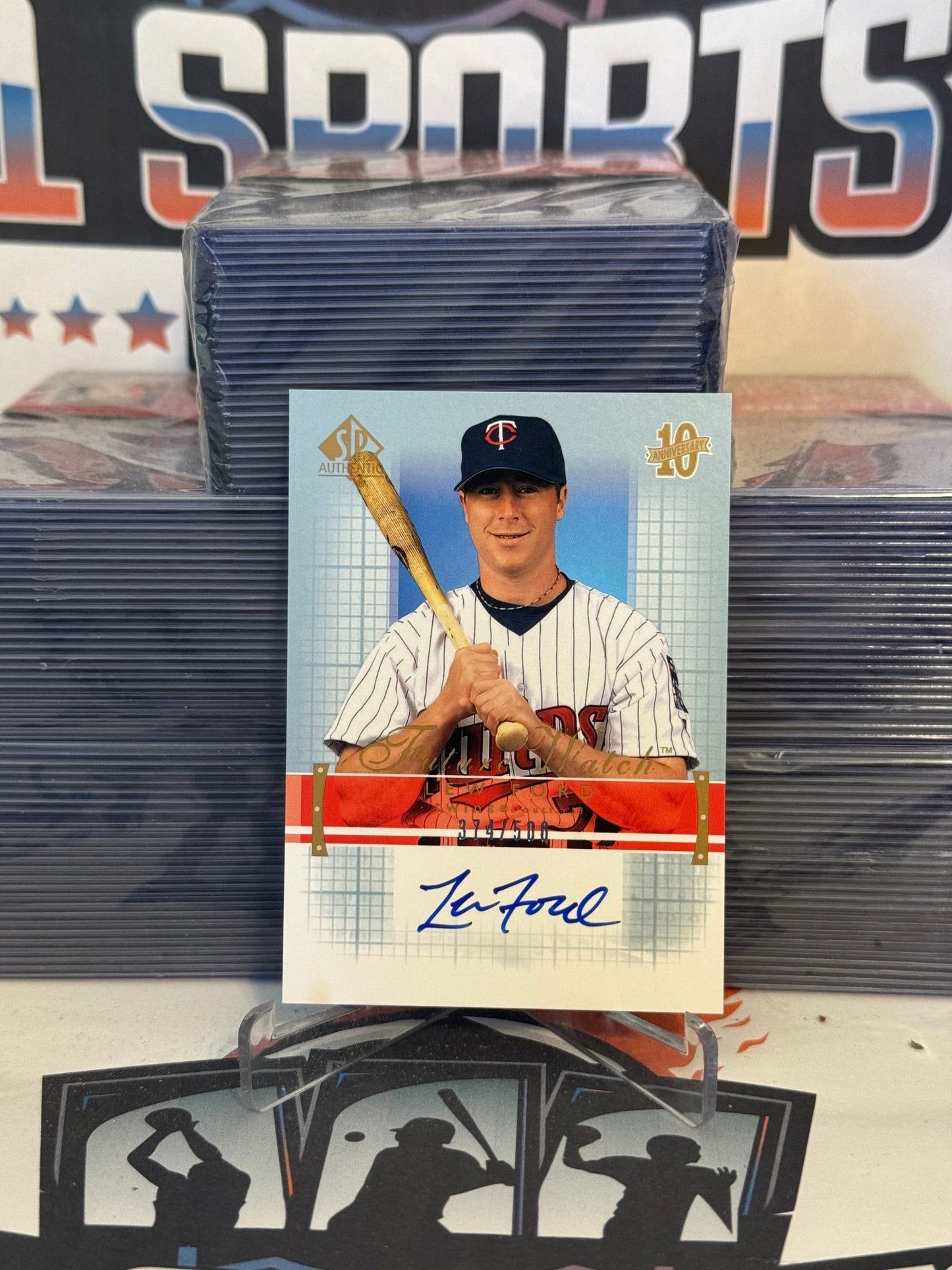 2003 Upper Deck SP Authentic (Future Watch 374/500) Lew Ford Rookie #183