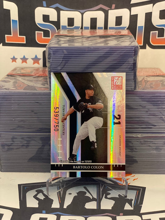 2004 Donruss Elite (Turn of the Century 539/750) Bartolo Colon #5