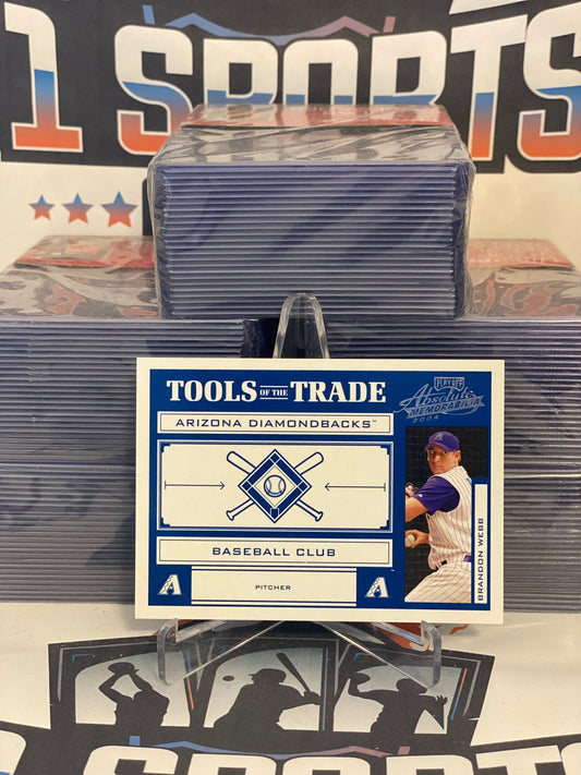 2004 Playoff Absolute Memorabilia (Tools of the Trade 149/250) Brandon Webb #TT-22