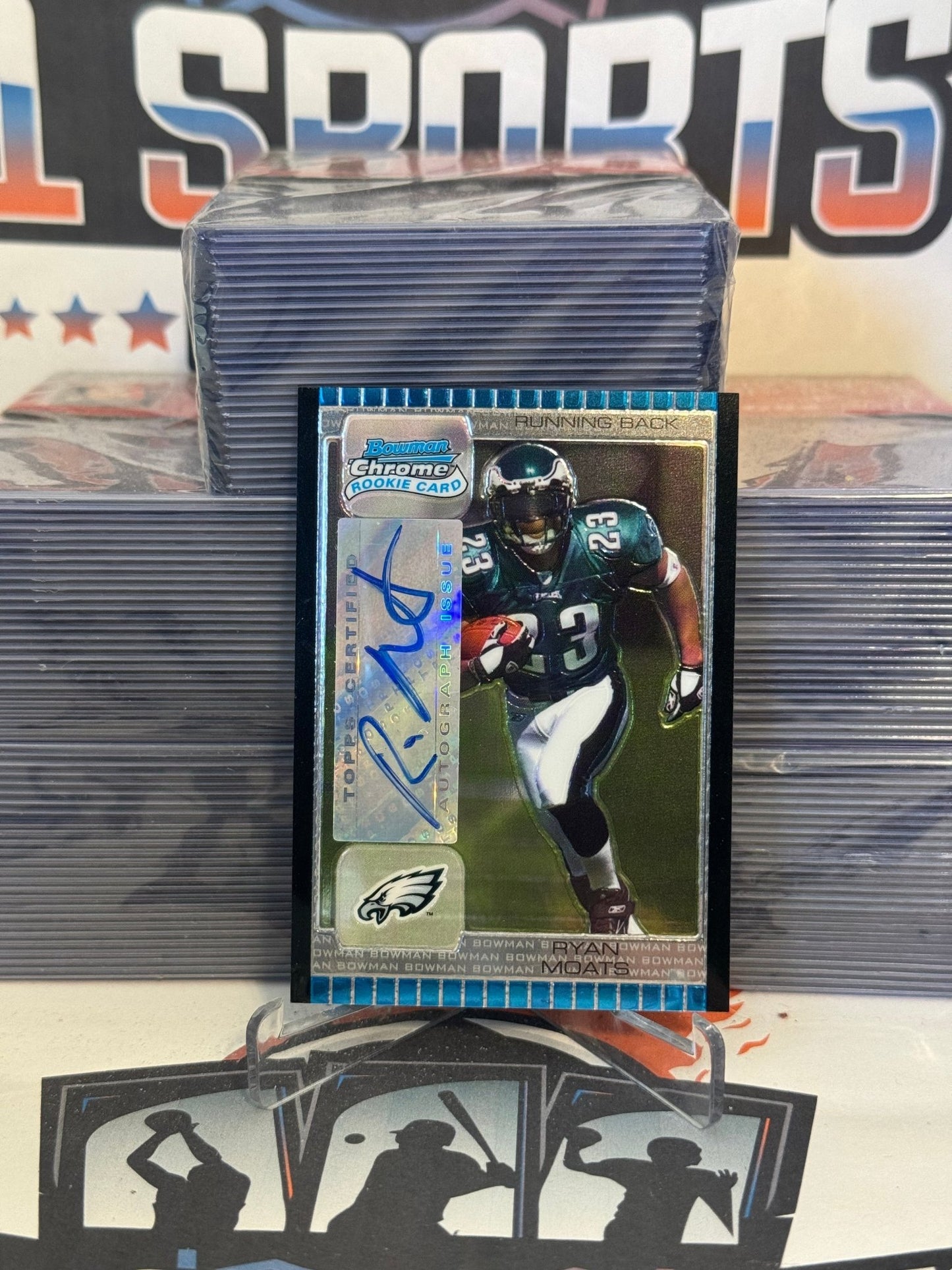 2005 Bowman Chrome (Auto) Ryan Moats Rookie #257