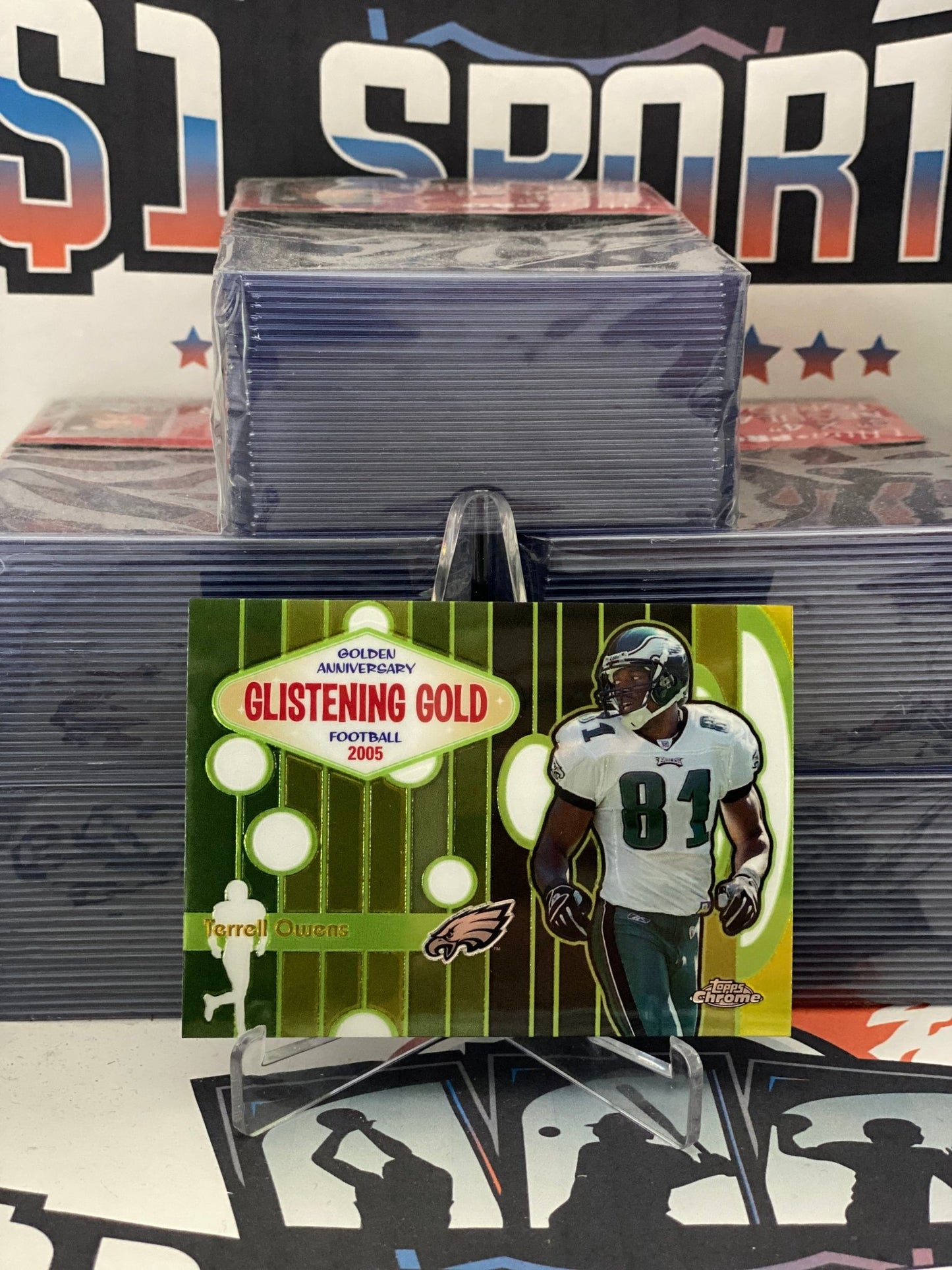 2005 Topps Chrome (Glistening Gold) Terrell Owens #GG4