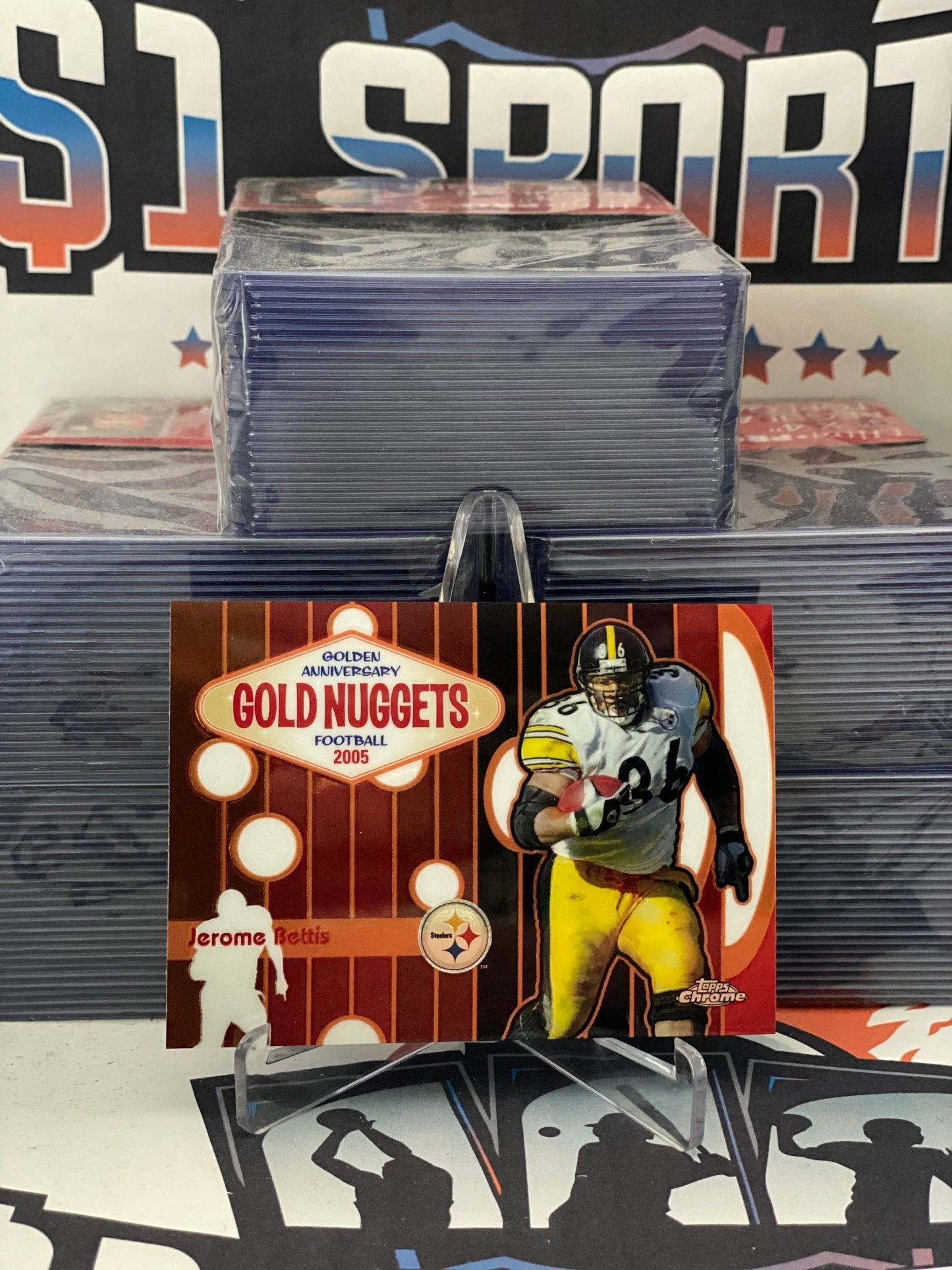 2005 Topps Chrome (Gold Nuggets) Jerome Bettis #GN3