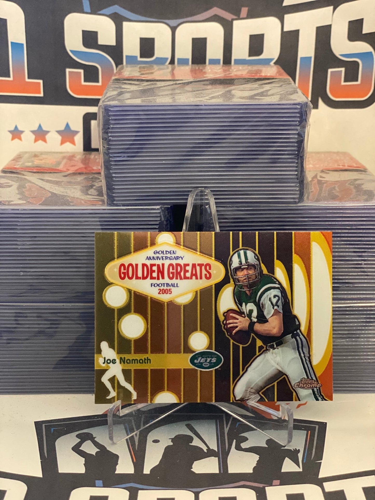 2005 Topps Chrome (Golden Greats) Joe Namath #GA2