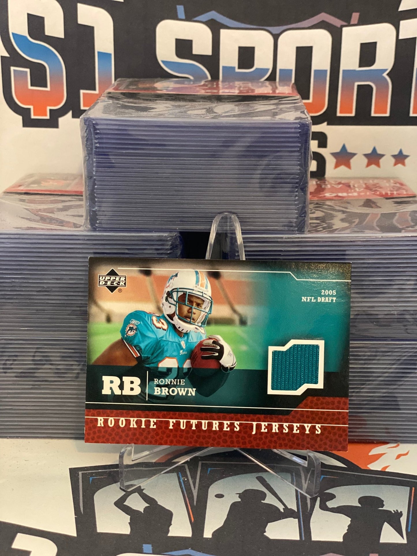 2005 Upper Deck (Rookie Futures Jerseys Relic) Ronnie Brown #RF-RB