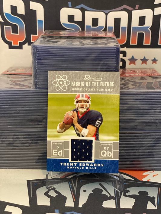 2007 Bowman (Fabric of the Future Relic) Trent Edwards #FF-TE