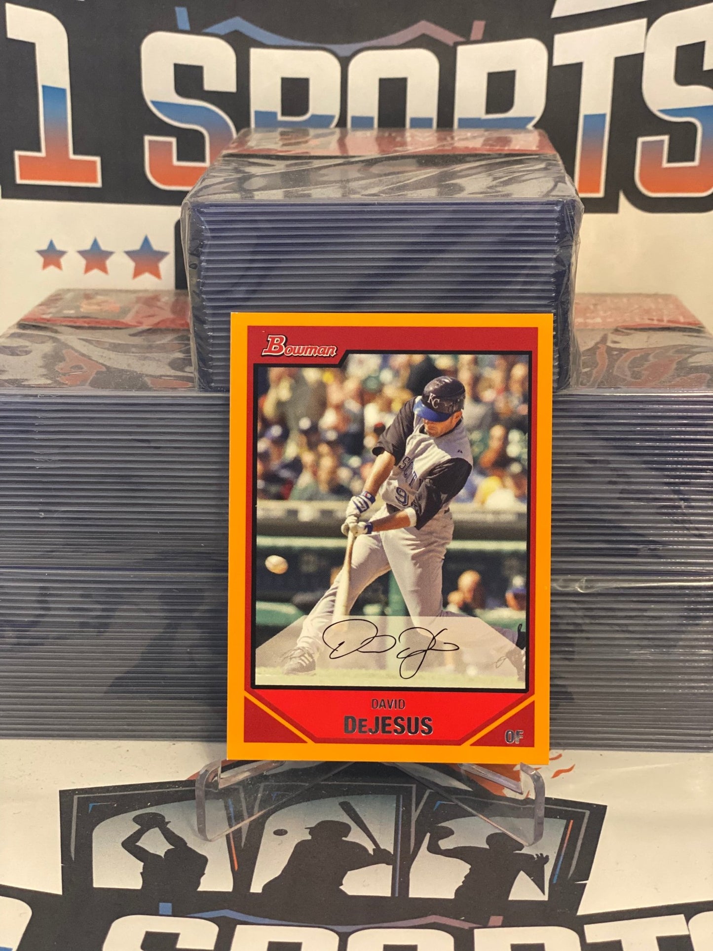 2007 Bowman (Orange 34/250) David DeJesus #69