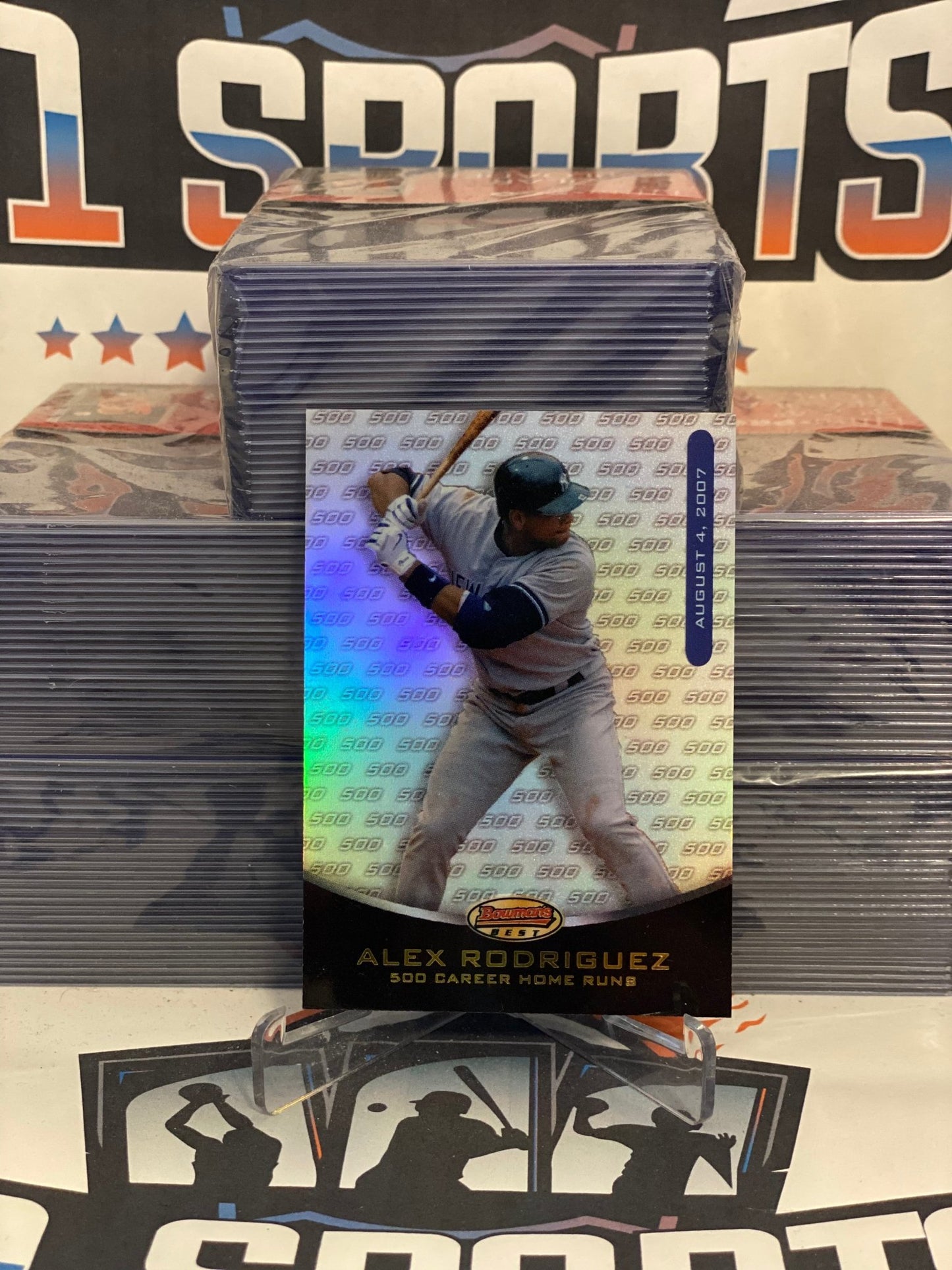 2007 Bowman's Best (Road to 500 HRs) Alex Rodriguez #